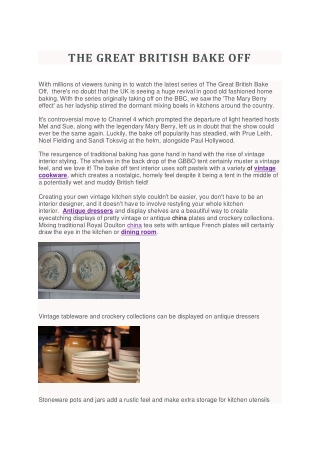 vintage kitchenware