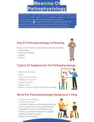 What is Pathophysiology Assignment Help?