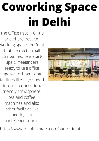 Coworking Space in Delhi