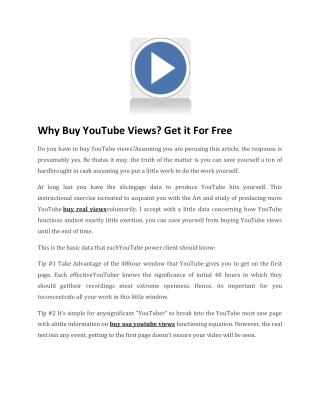 Buy Best Usa Youtbue views