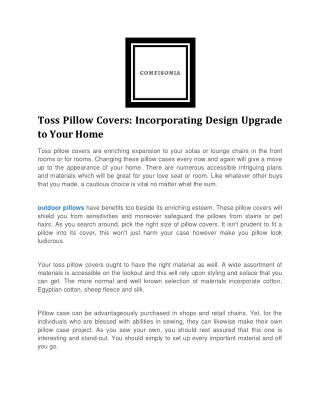 Buy Outdoor Pillows - Comfisonia