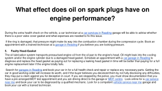 What effect does oil on spark plugs have on engine performance_ (2)