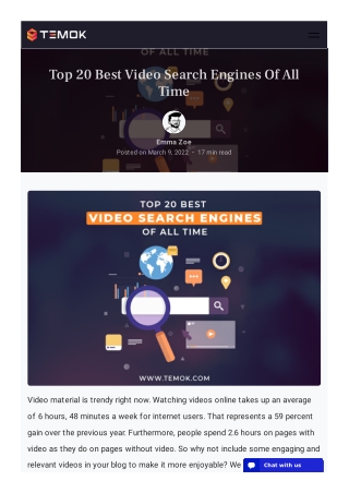 Top 20 Best Video Search Engines Of All Time