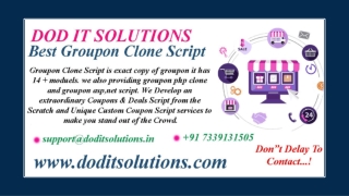 Readymade Groupon Clone System - DOD IT SOLUTIONS