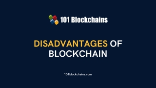 Learn The Disadvantages Of Blockchain - 101 Blockchains