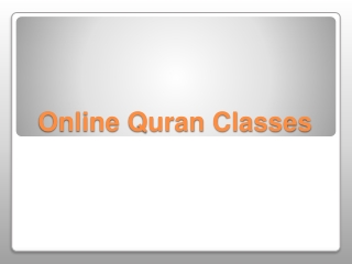 Online Quran Classes