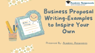 Business Proposal Writing-Examples to Inspire Your Own