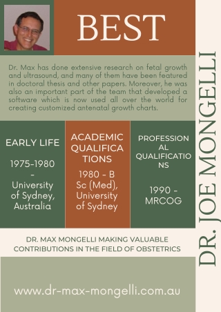 Dr. Joe Mongelli and Their Achievements