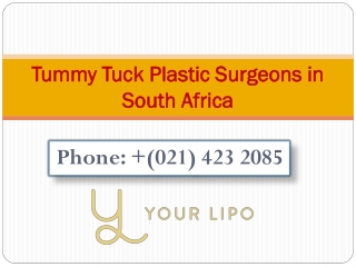 Tummy Tuck Plastic Surgeons in South Africa