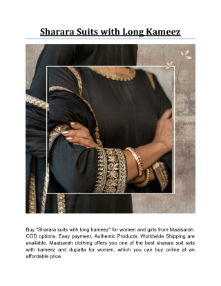 Sharara Suits with Long Kameez