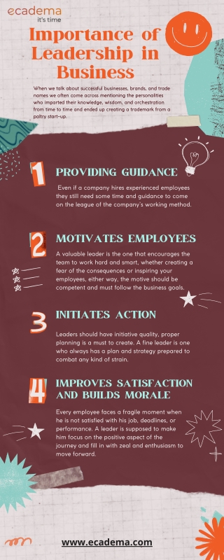 Importance of Leadership in Business | ecadema it's time