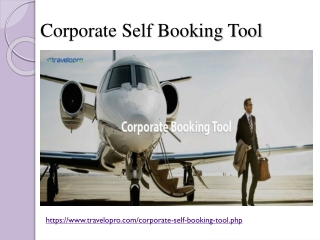 Corporate Self Booking Tool