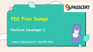2022 Update Platform Developer I PDI Exam Dumps