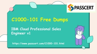 IBM Sales Engineer C1000-101 Exam Dumps