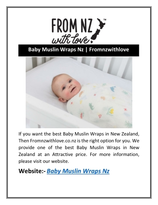 Baby Muslin Wraps Nz | Fromnzwithlove