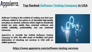 Top Ranked Software Testing Company In USA