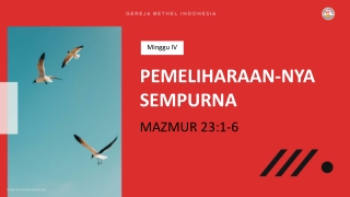 PemeliharaanNya Sempurna