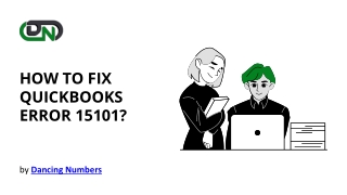 How to Fix QuickBooks Error 15101?