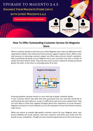 How To Offer Outstanding Customer Service On Magento Store