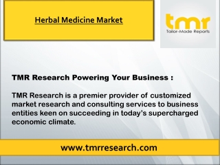 Herbal Medicine Market | Notable Developments and Growth Drivers