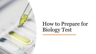 How to Prepare for Biology Test