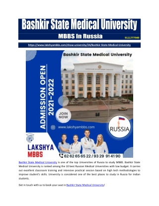 Bashkir State Medical University