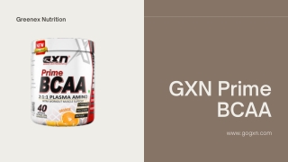 Order Prime BCAA to Complete the Need of BCAA | GXN