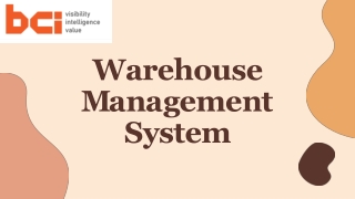 Warehouse Management System