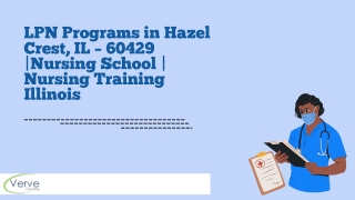 LPN Program in Hazel Crest, IL 60429, Nursing School, Nursing Training Illinois