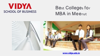 Best Schools for Business Management | Top MBA College in Meerut