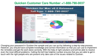 How to change user password Of Quicken  +1(888) 653-5491