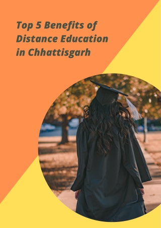 Top 5 Benefits of Distance Education in Chhattisgarh