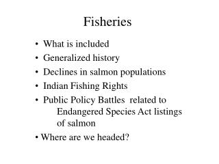 Fisheries