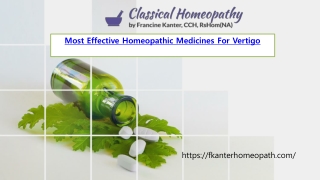 Most Effective Homeopathic Medicines For Vertigo