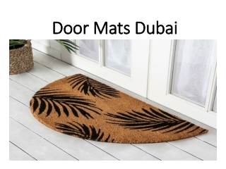 Door Mats Dubai