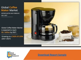 Coffee Maker Market is Expected to Reach $5.1 Billion by 2027—Allied Market Rese