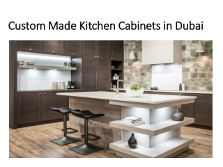 Custom Made Kitchen Cabinets in Dubai
