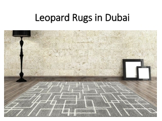 Modern Rugs in Dubai
