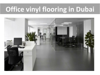 Office vinyl flooring in Dubai