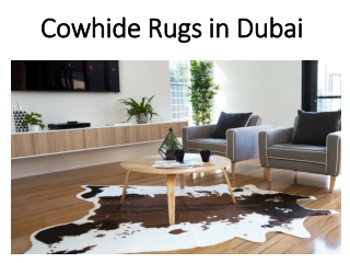 Cowhide Rugs in Dubai