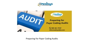 Preparing For Payer Coding Audits
