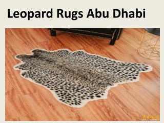 Leopard Rugs Abu Dhabi