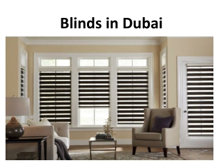 Blinds in Dubai