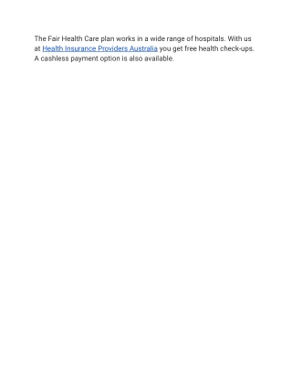 Health Insurance Providers Australia
