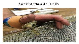 Carpet Stitching Abu Dhabi