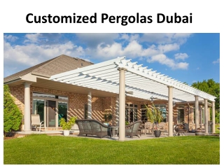 Customized Pergolas Dubai