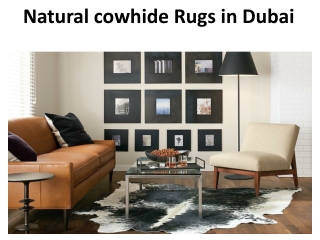 Natural cowhide Rugs in Dubai