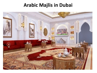 Arabic Majlis in Dubai