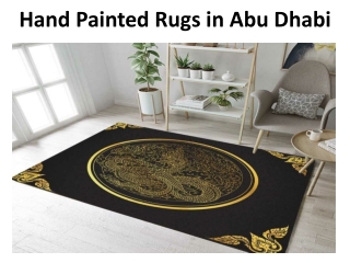 Hand Painted Rugs in Abu Dhabi