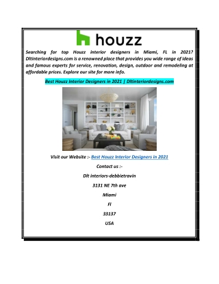 Best Houzz Interior Designers in 2021  Dltinteriordesigns.com
